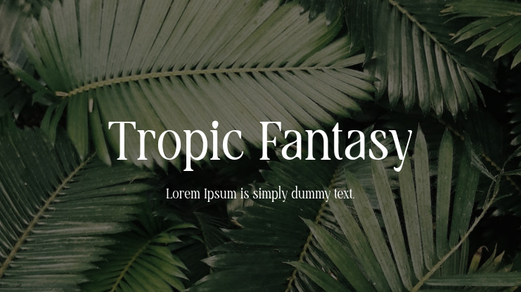 Tropic Fantasy Font