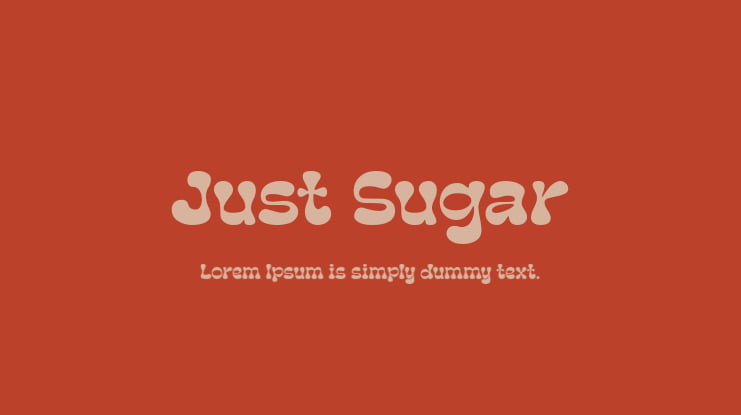 Just Sugar Font