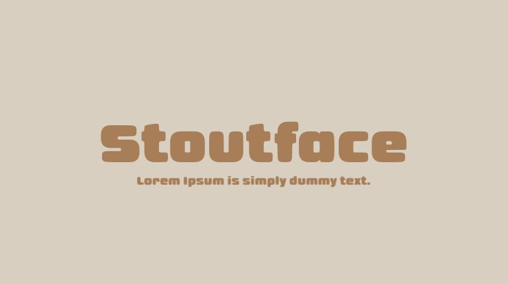 Stoutface Font