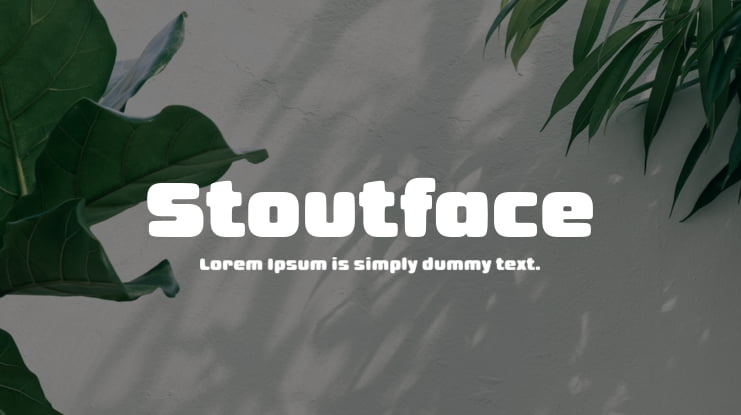 Stoutface Font