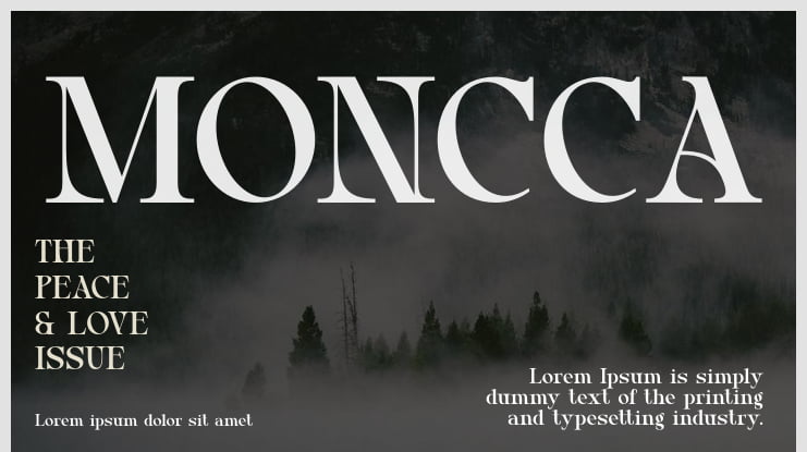 MONCCA Font
