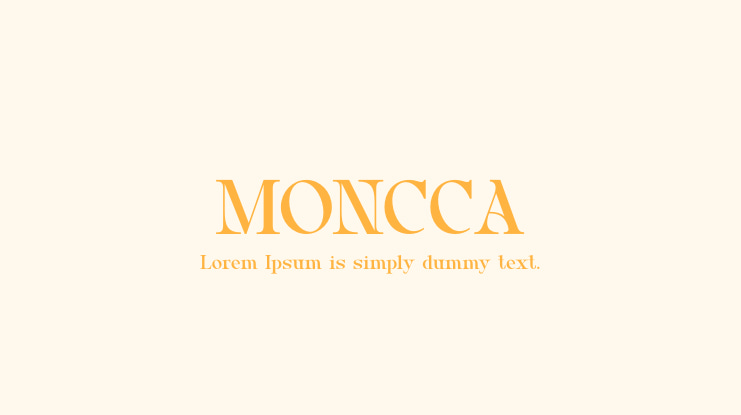MONCCA Font