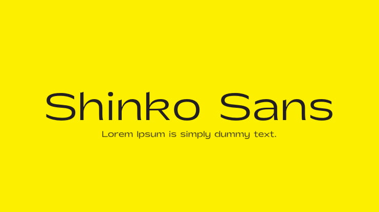 Shinko Sans Font