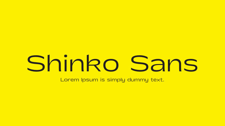 Shinko Sans Font