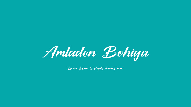 Amladen Bohiga Font