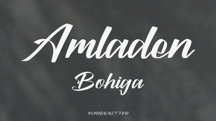 Amladen Bohiga Font