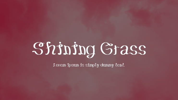 Shining Grass Font