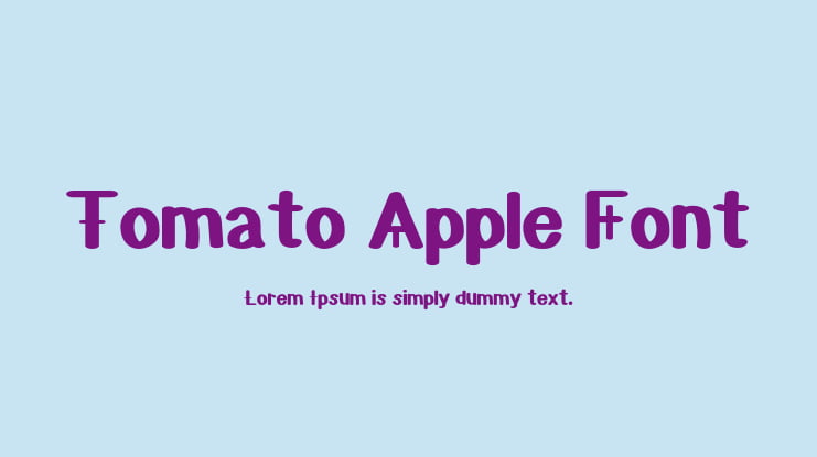 Tomato Apple Font