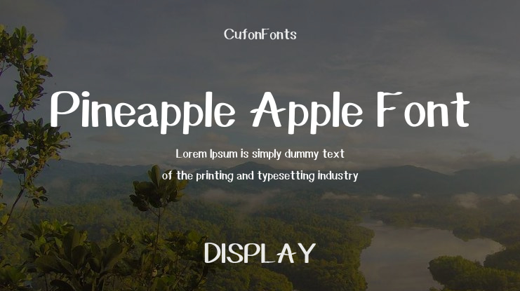 Pineapple Apple Font