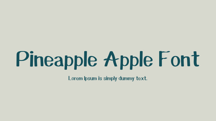 Pineapple Apple Font
