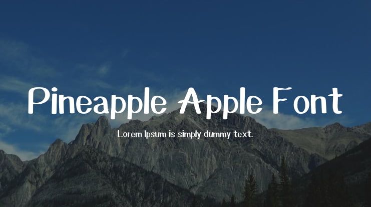 Pineapple Apple Font