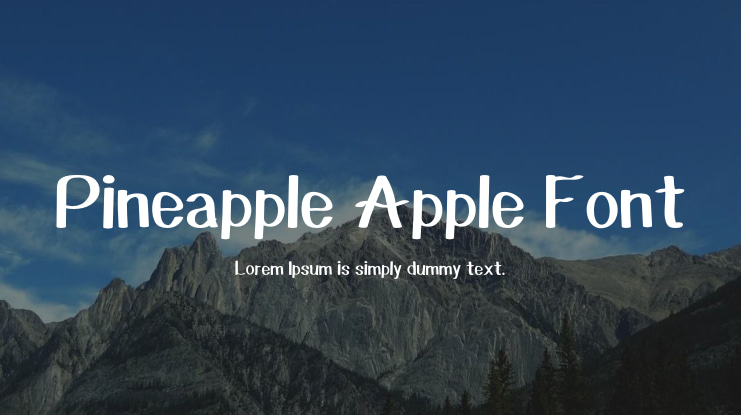 Pineapple Apple Font