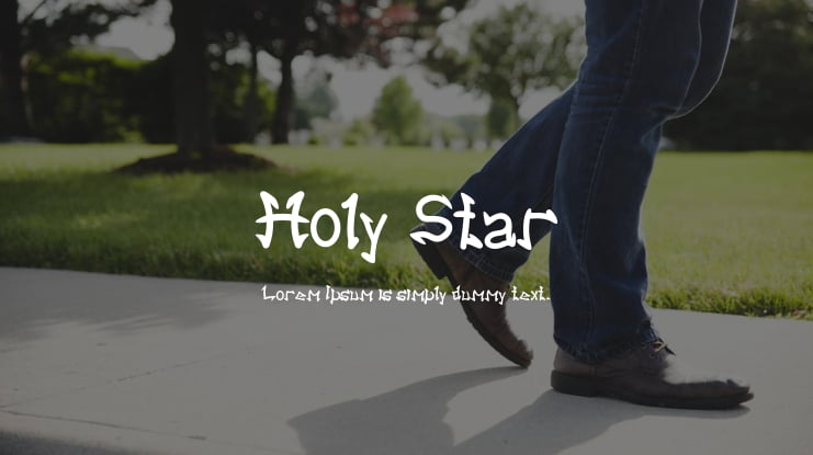 Holy Star Font