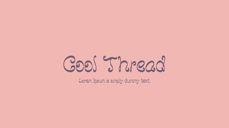 Cool Thread Font