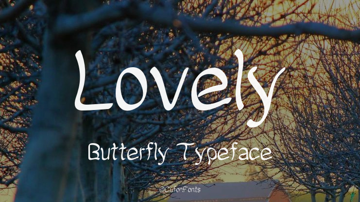 Lovely Butterfly Font