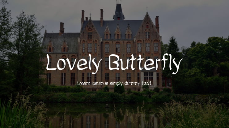 Lovely Butterfly Font