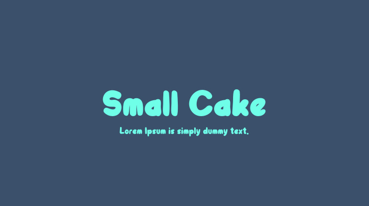 Small Cake Font
