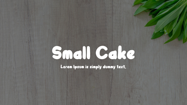 Small Cake Font