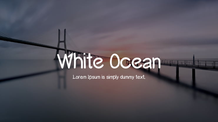 White Ocean Font