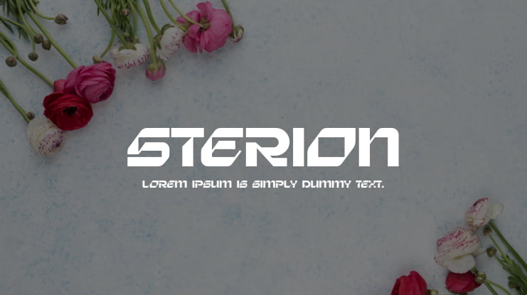 Sterion Font Family