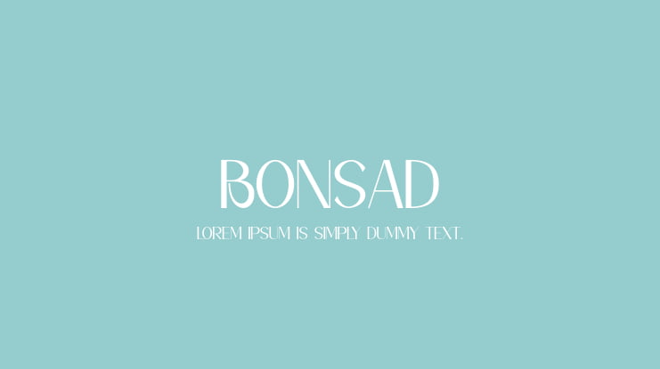 Bonsad Font