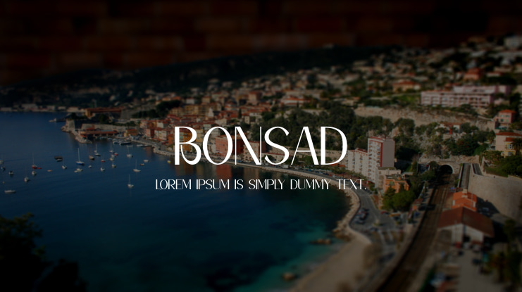 Bonsad Font