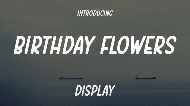 Birthday Flowers Font