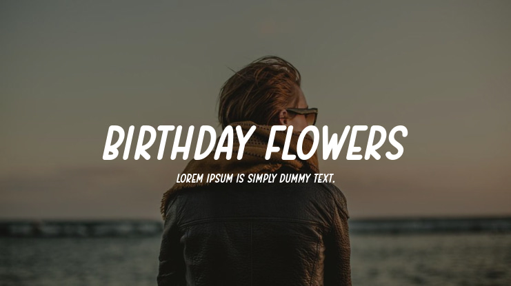 Birthday Flowers Font