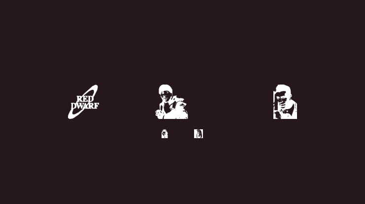 Red Dwarf Characters Font