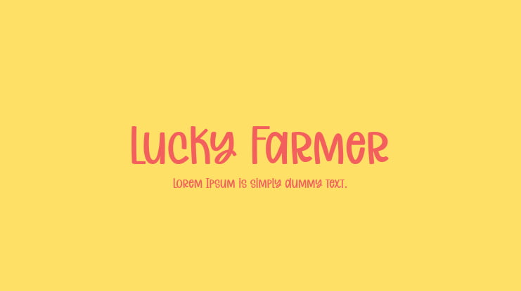 Lucky Farmer Font