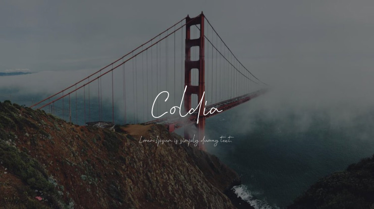 Coldia Font Family