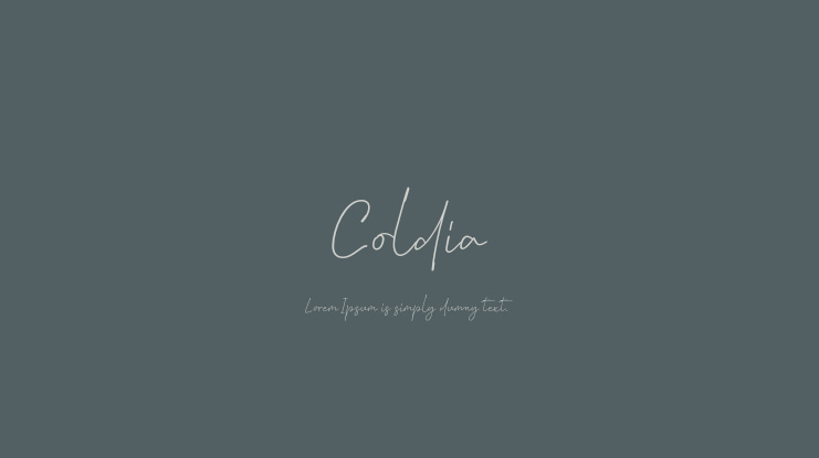 Coldia Font Family