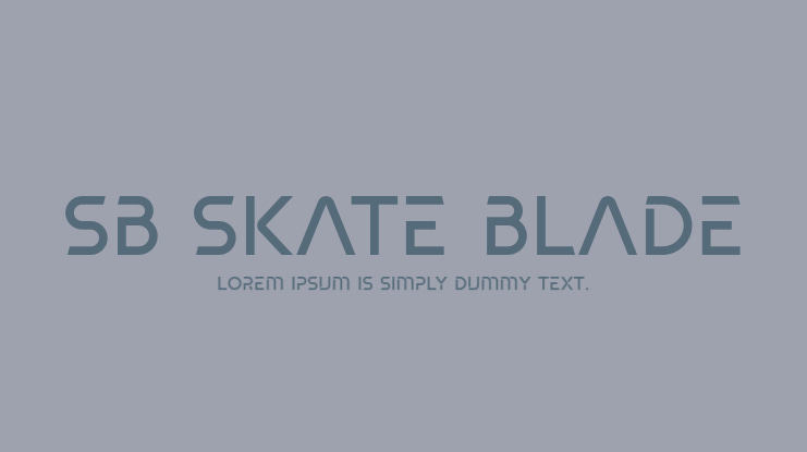 SB Skate blade Font