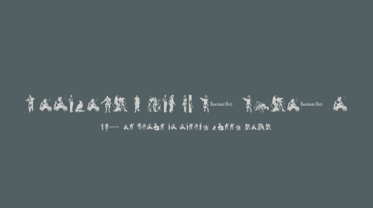 Resident Evil Characters Font