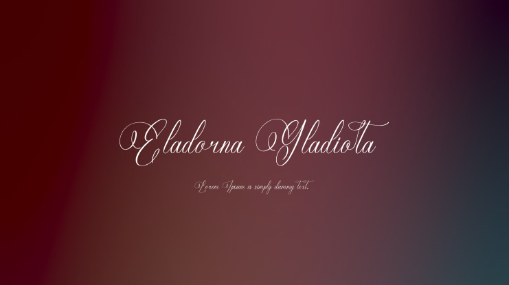 Eladorna Gladiota Font