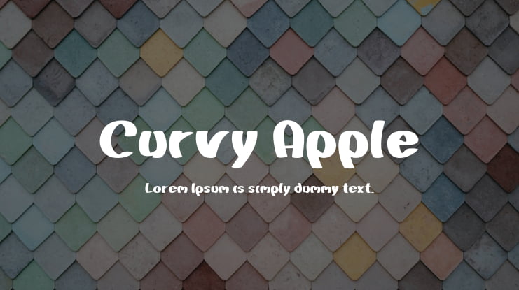 Curvy Apple Font