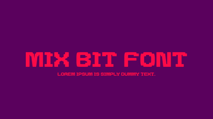 Mix Bit Font