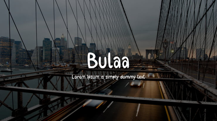 Bulaa Font