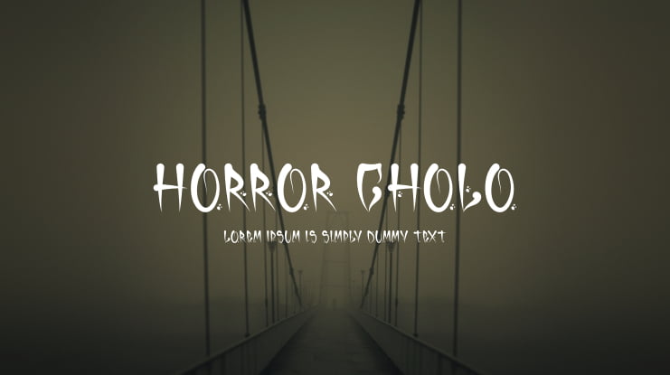 Horror Cholo Font