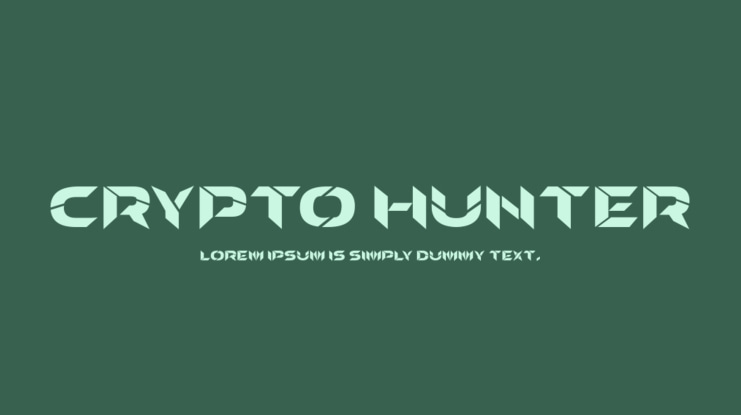 Crypto Hunter Font Family
