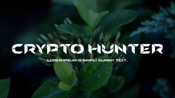 Crypto Hunter Font Family