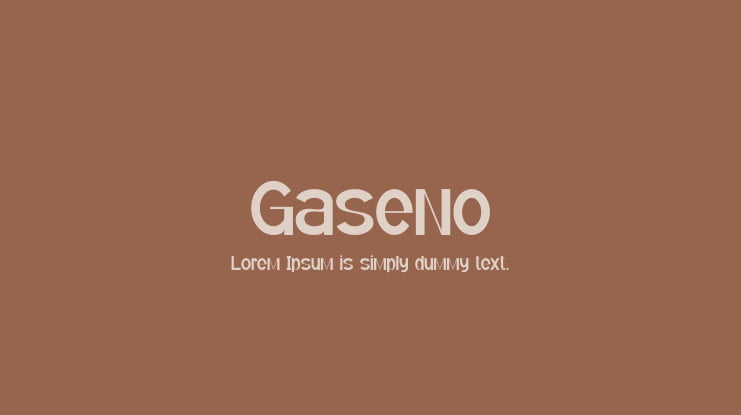 Gaseno Font Family