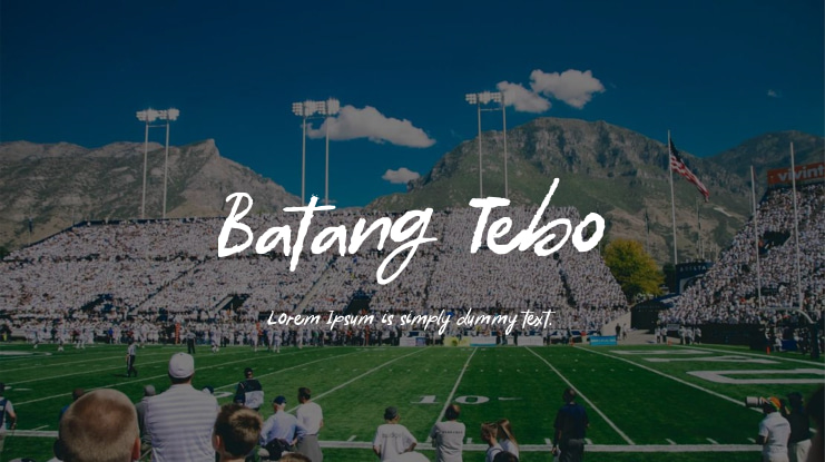 Batang Tebo Font