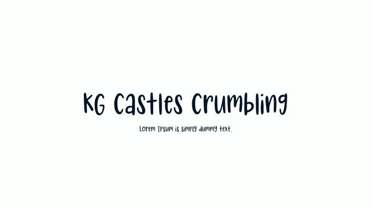 KG Castles Crumbling Font