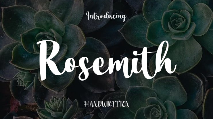 Rosemith Font
