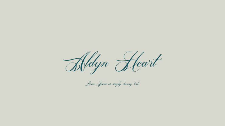 Aldyn Heart Font