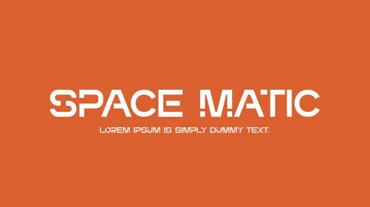 Space Matic Font
