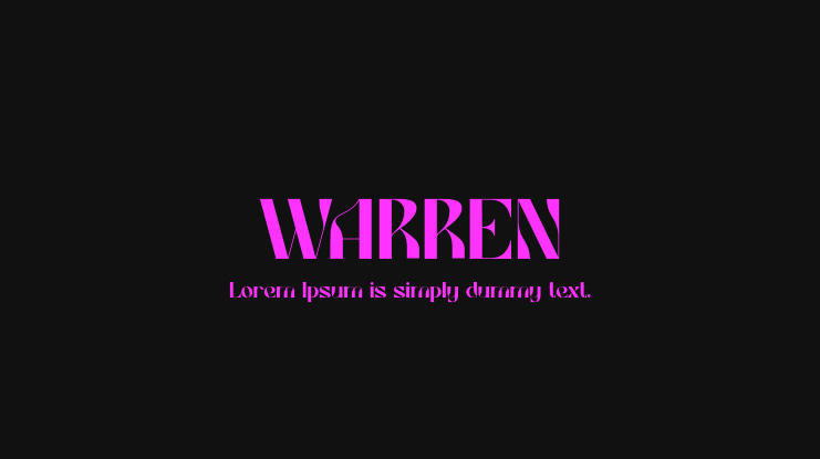WARREN Font