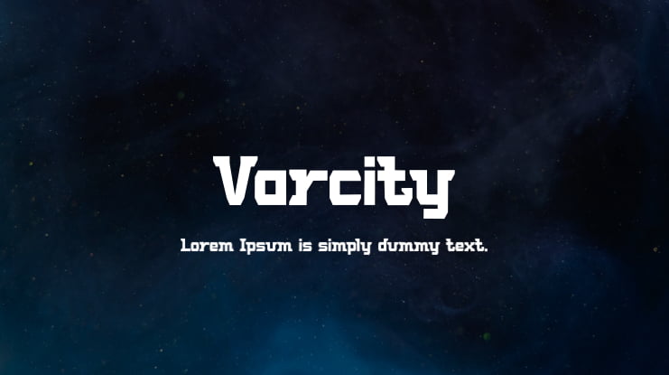 Varcity Font