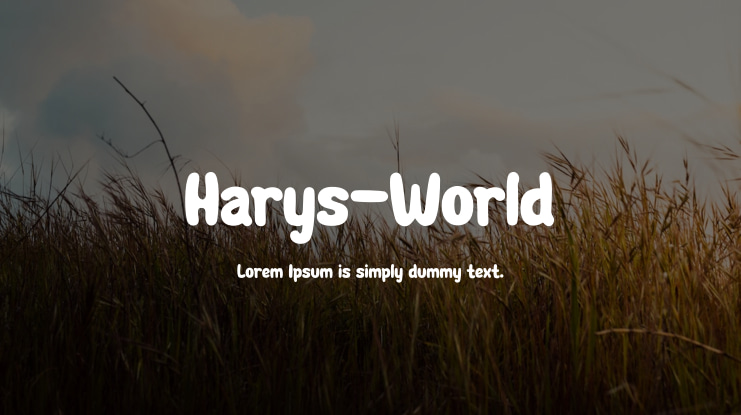 Harys-World Font